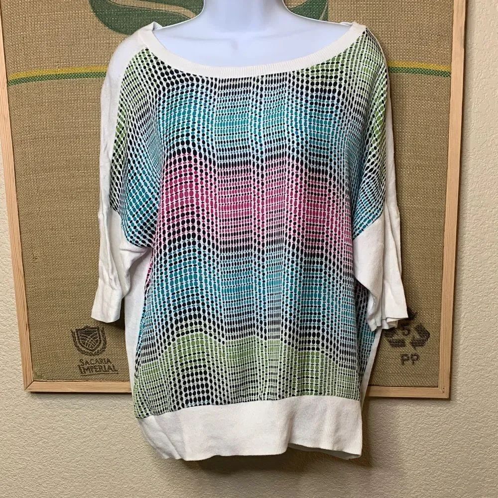Worthington White Knit Sweater